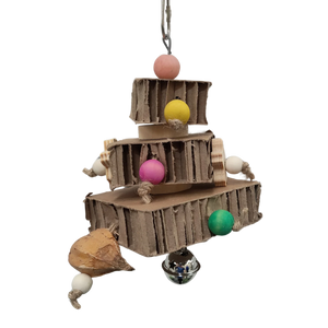 Cardboard Tower Bird Toy