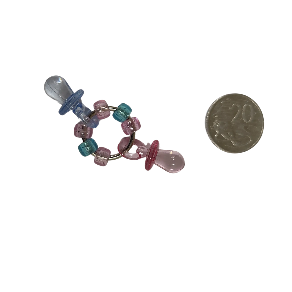 Two Dummies Ring Foot Toy