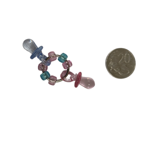 Two Dummies Ring Foot Toy