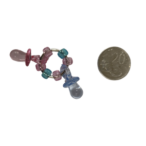 Two Dummies Ring Foot Toy