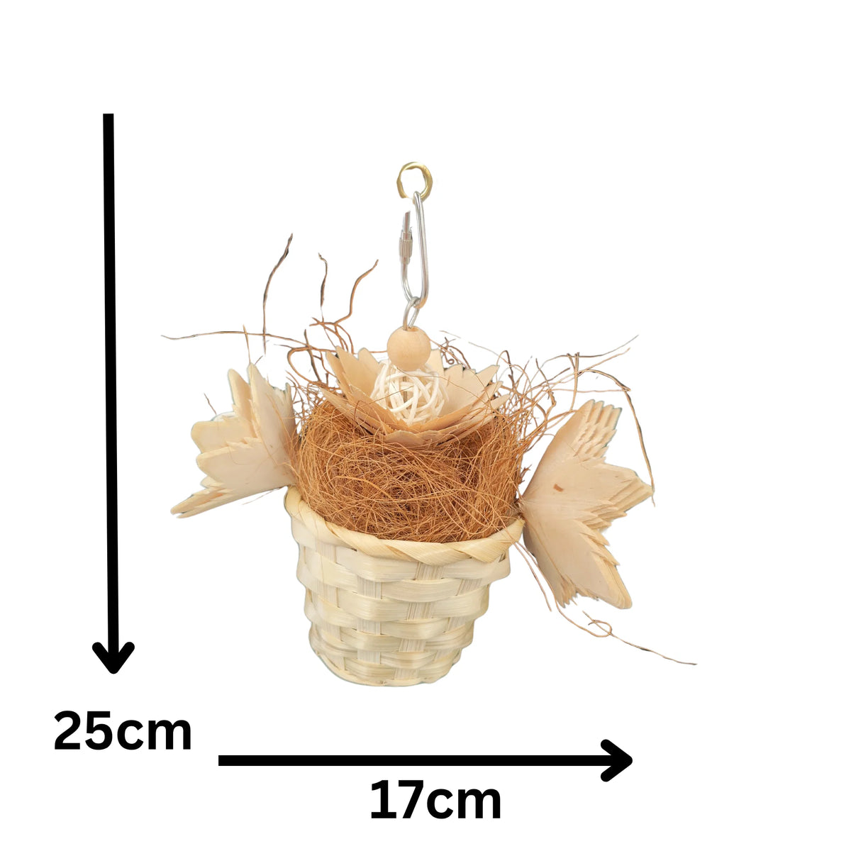 3 Flowers in a Pot Bird Toy