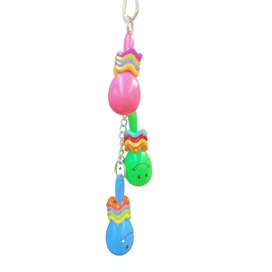 3 Maracas Hanging Bird Toy