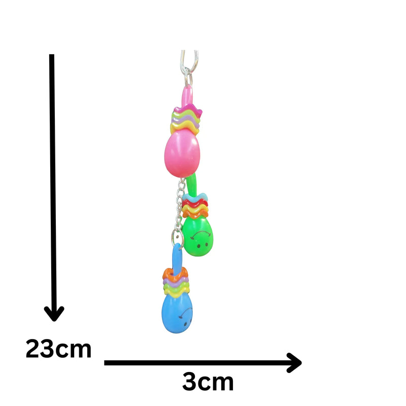 3 Maracas Hanging Bird Toy