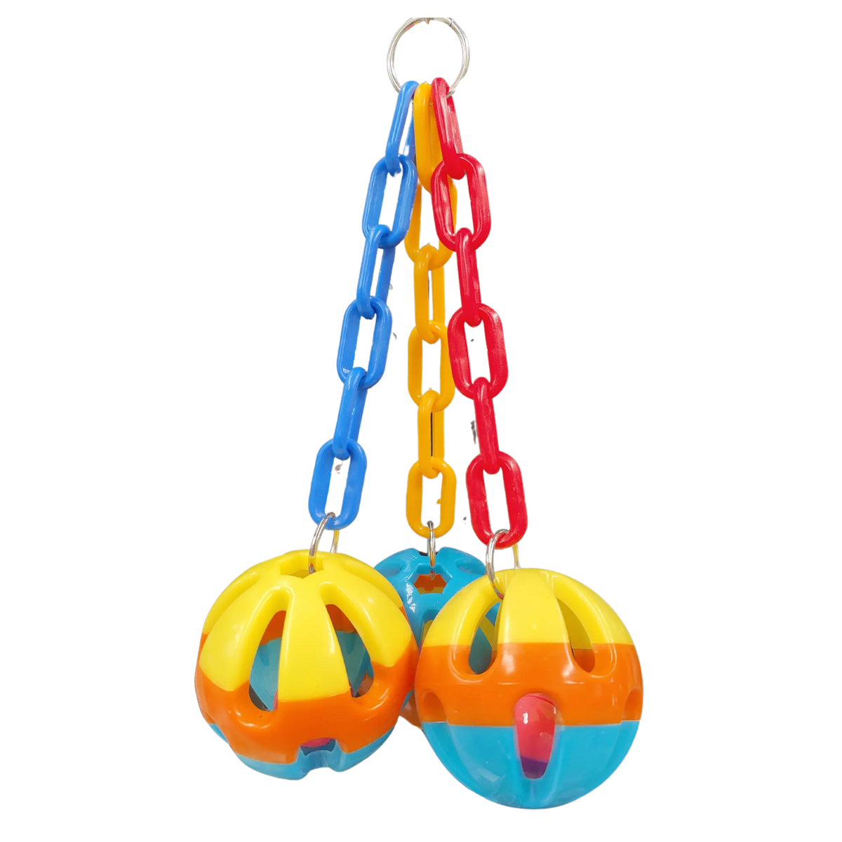 3 Plastic Balls Large Bird Toy