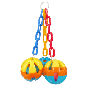 3 Plastic Balls Large Bird Toy