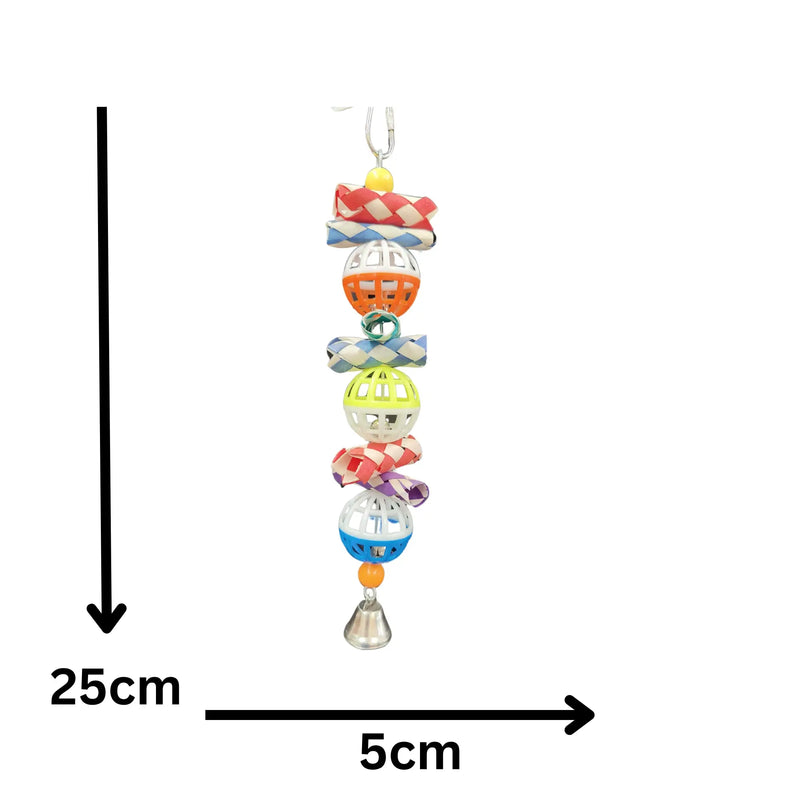 3 Small Balls Skewer Bird Toy