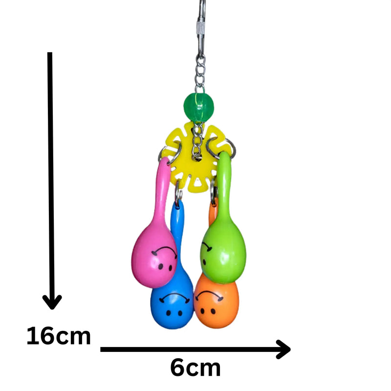 4 Maracas Bird Toy