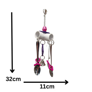 4 Spoons Bird Toy