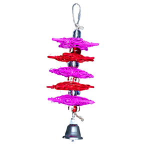 5 Coloured Cane Stars Bird Toys