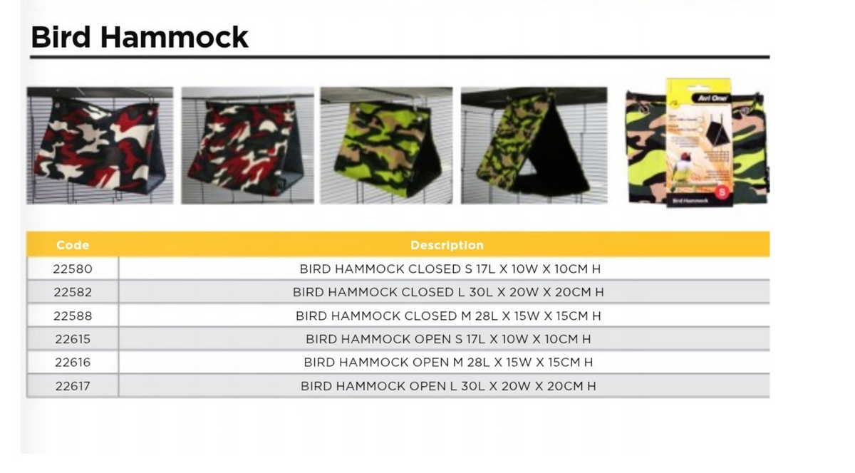 Bird Hammock Open