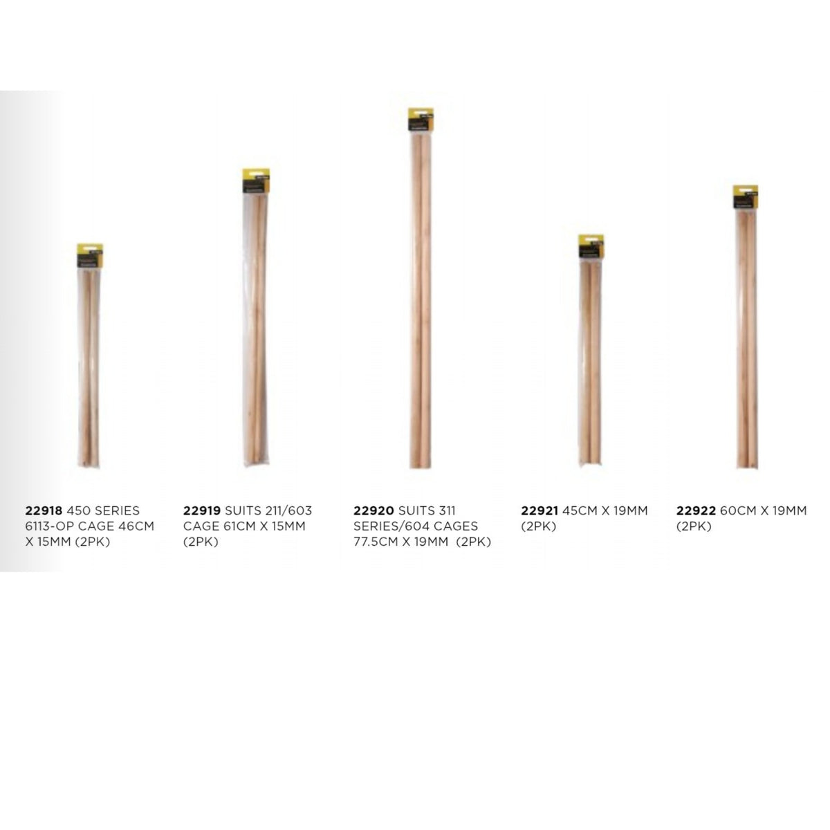 Wooden Perch 2PK