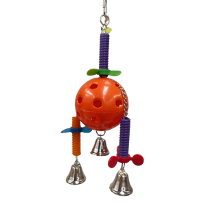 Ball with Hanging Spinners Bird Toy