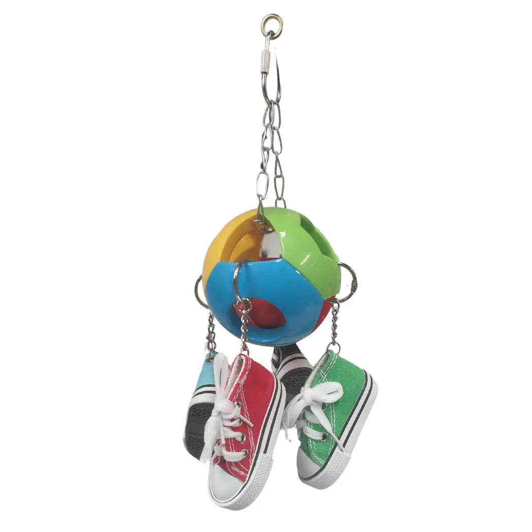 Ball with 4 Shoes Bird Toy