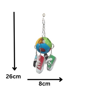 Ball with 4 Shoes Bird Toy