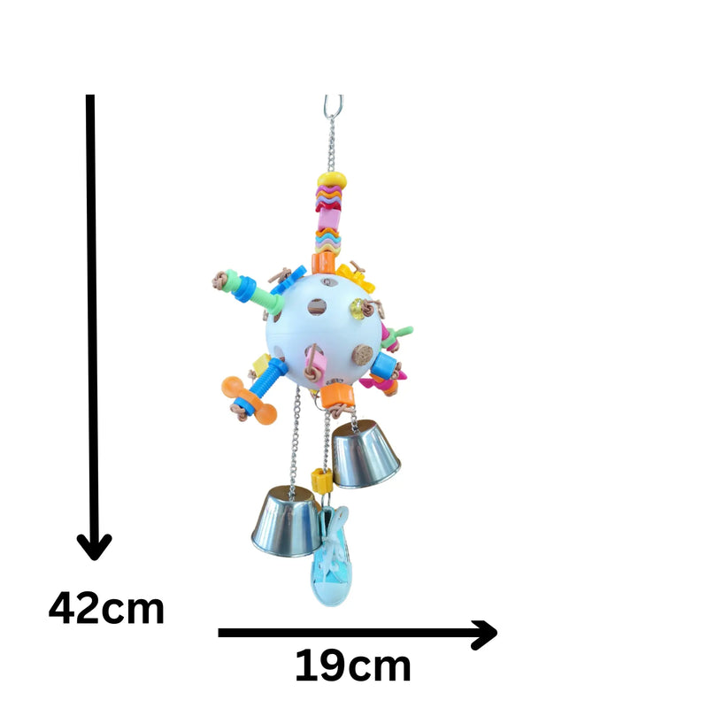Ball with Large Bells and Shoe Bird Toy