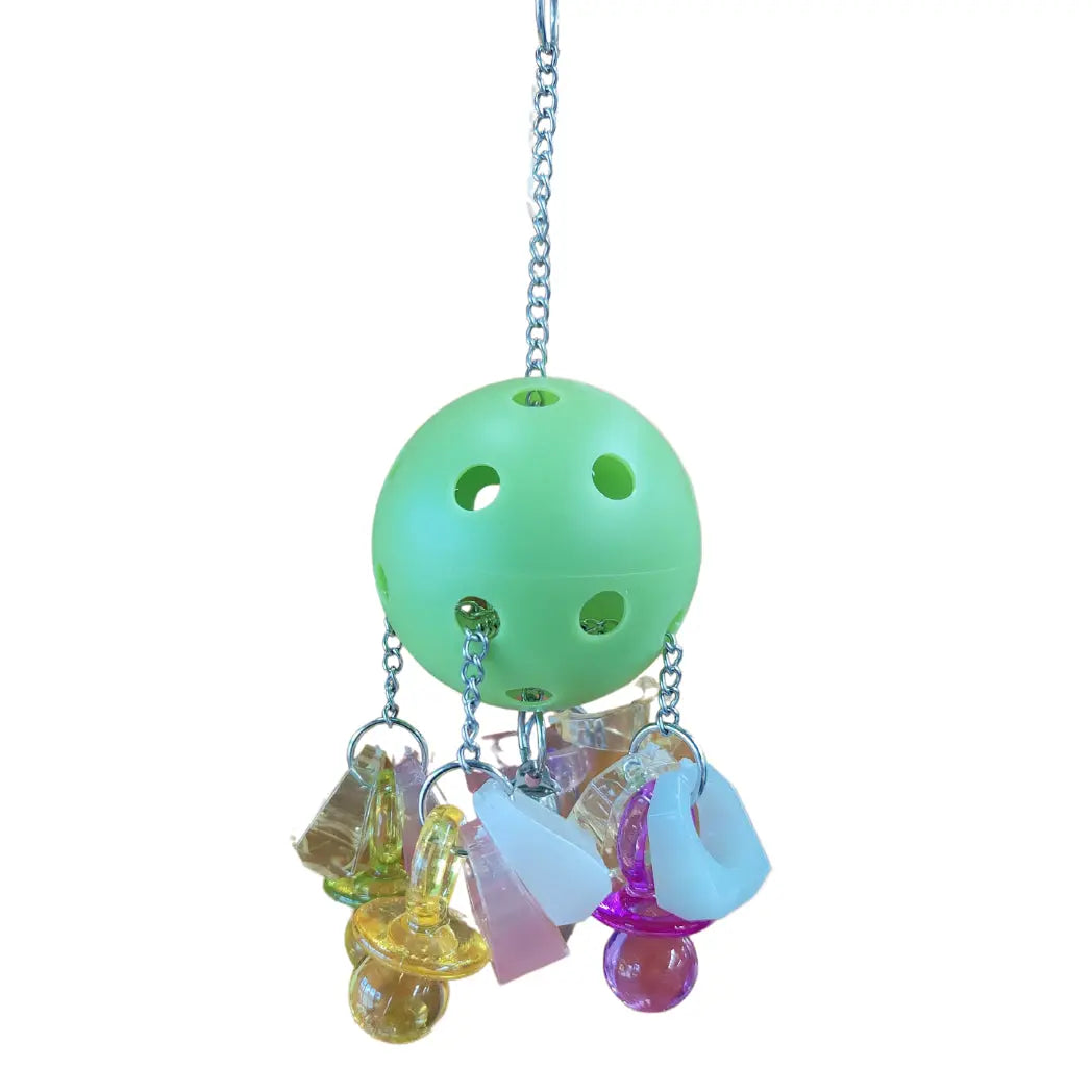 Ball with Rings and Dummies Bird Toy