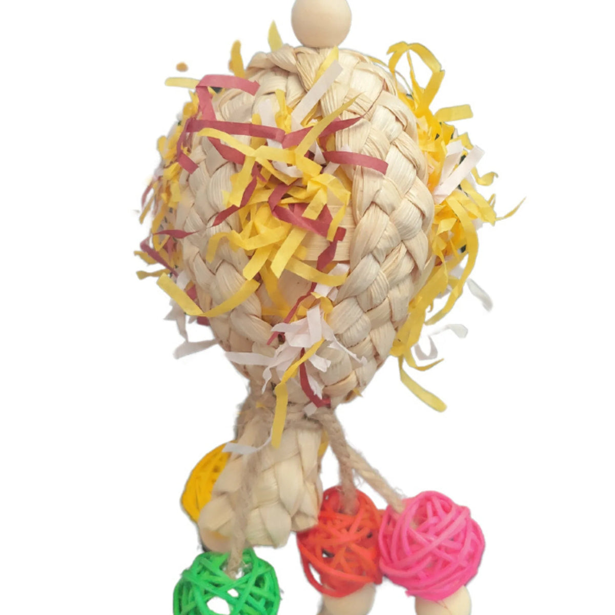 Balloon with Cane Balls Bird Toy