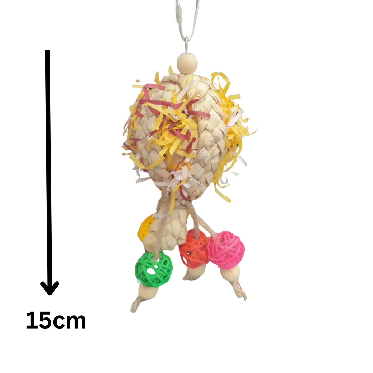 Balloon with Cane Balls Bird Toy