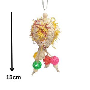 Balloon with Cane Balls Bird Toy