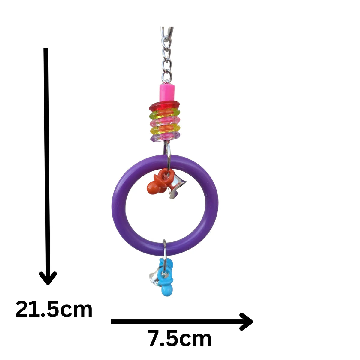 Budgie Ring with Things Bird Toy