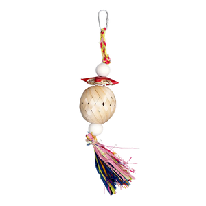 Cane Weave Ball with Tassels Bird Toy