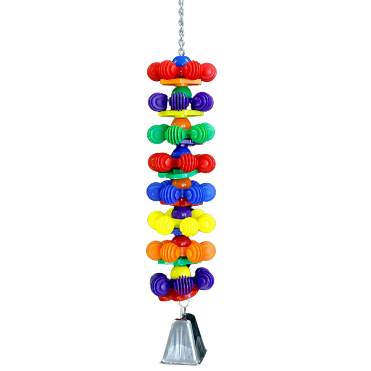 Chunky Plastic Bird Toy With Cow Bell