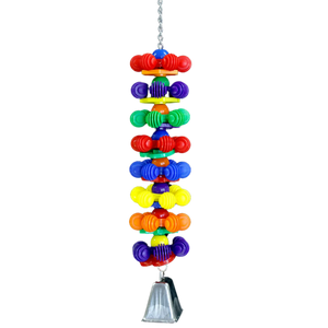 Chunky Plastic Bird Toy With Cow Bell
