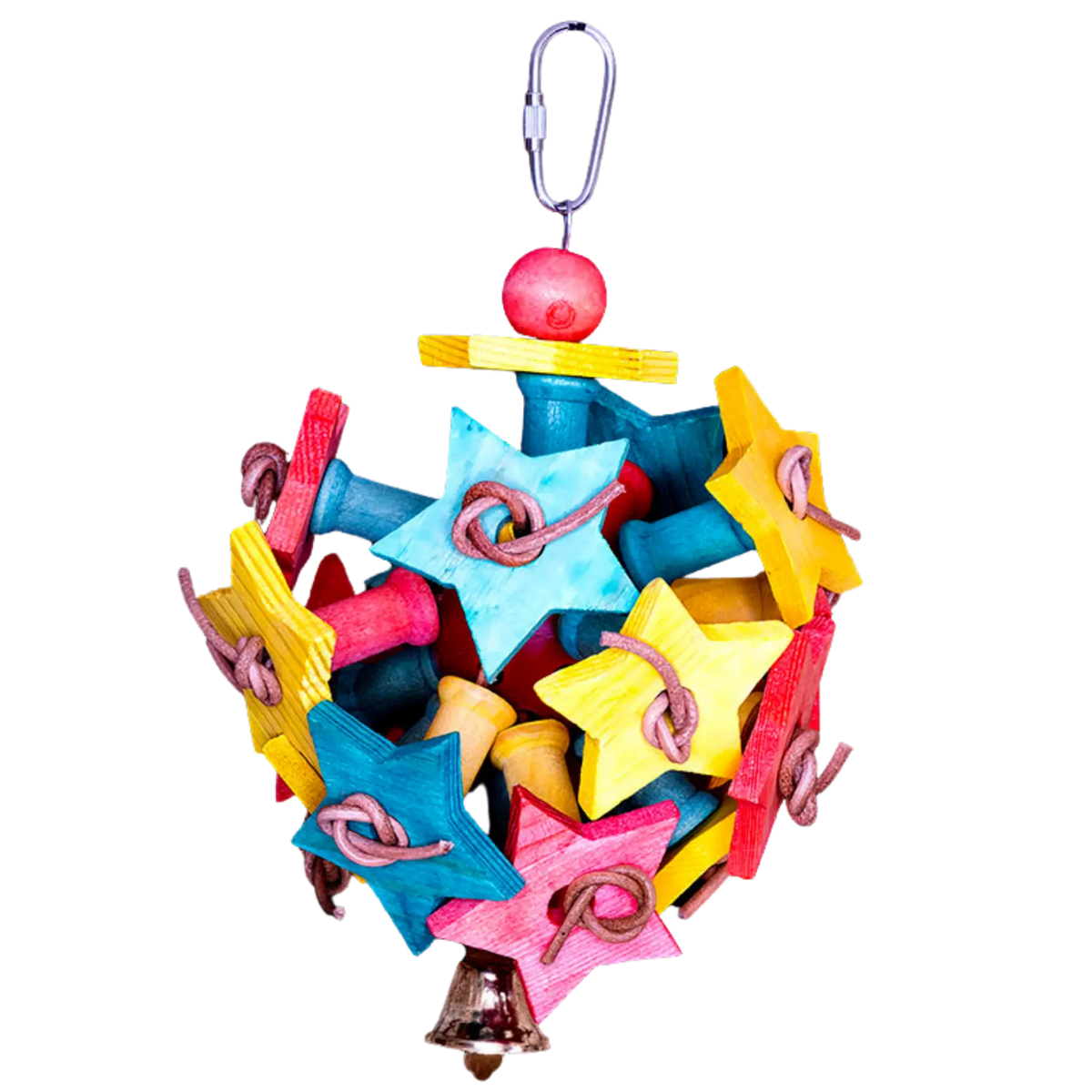 Coloured Stars Bird Toy