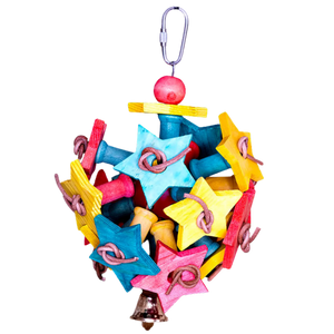 Coloured Stars Bird Toy