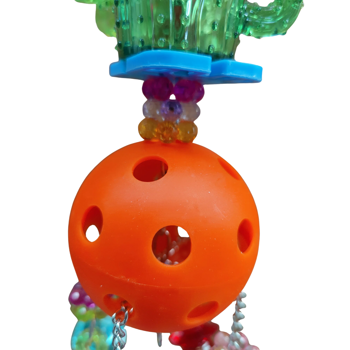 Cactus and Two Balls bird Toy