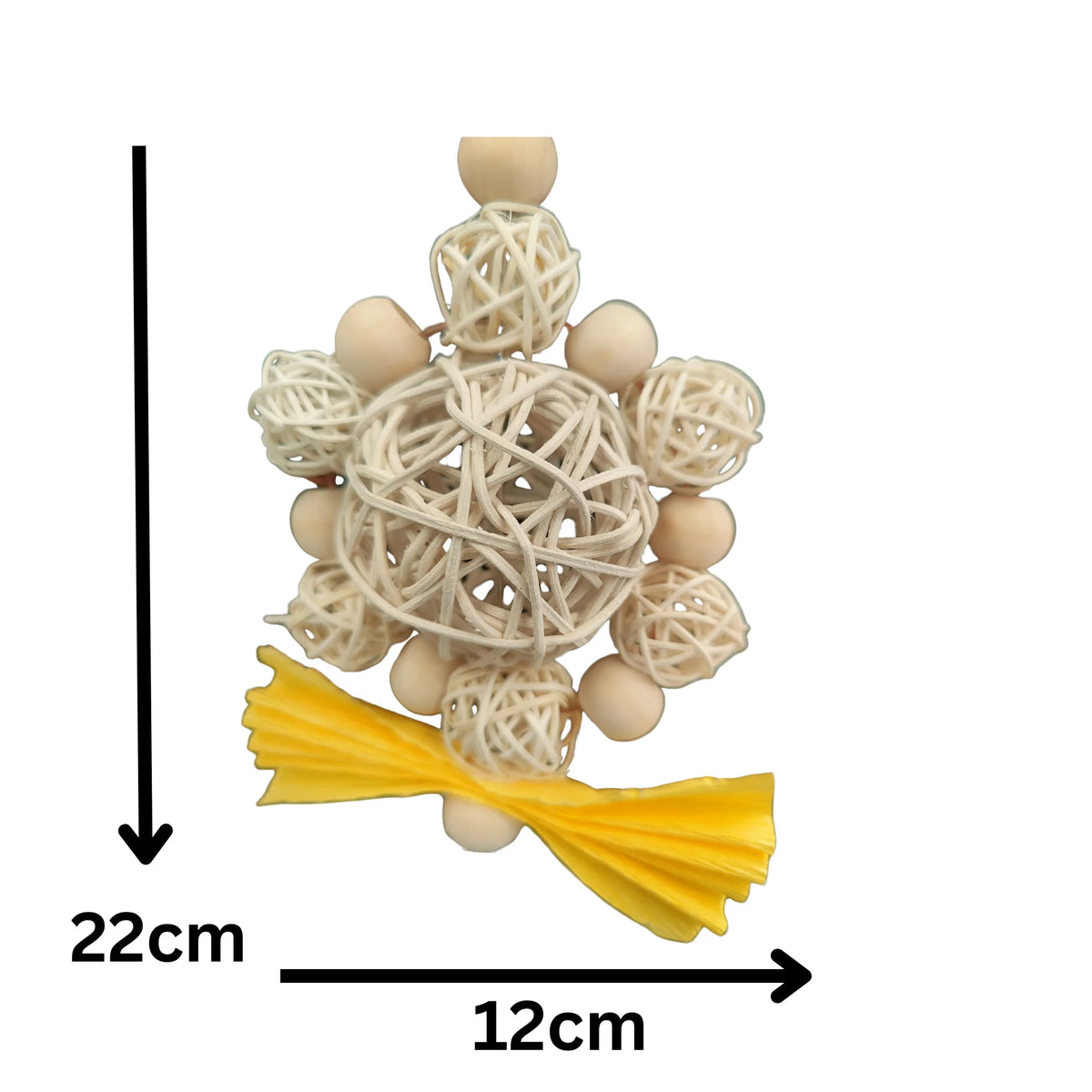 Cane Ball and Ring of Cane Balls Bird Toy