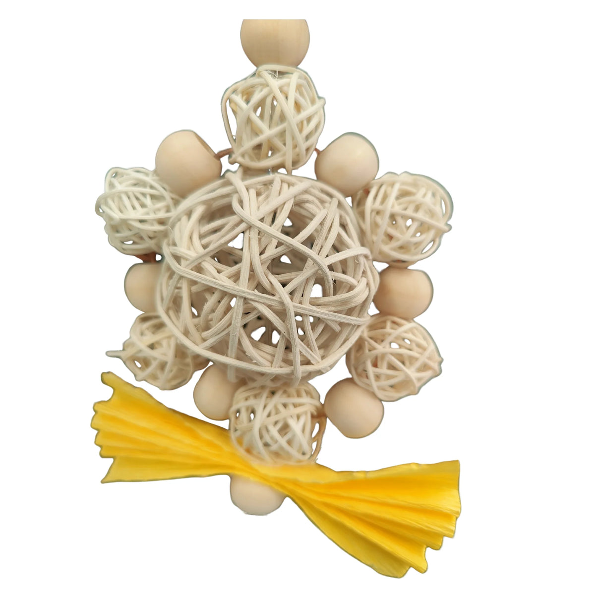 Cane Ball and Ring of Cane Balls Bird Toy