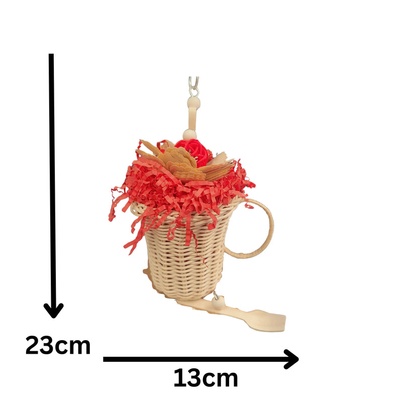 Cane Mug Bird Toy