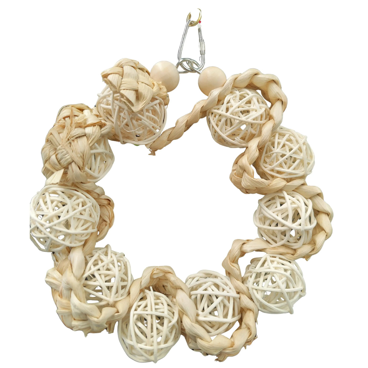 Cane Ball Weave Ring Bird Toy