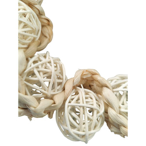 Cane Ball Weave Ring Bird Toy