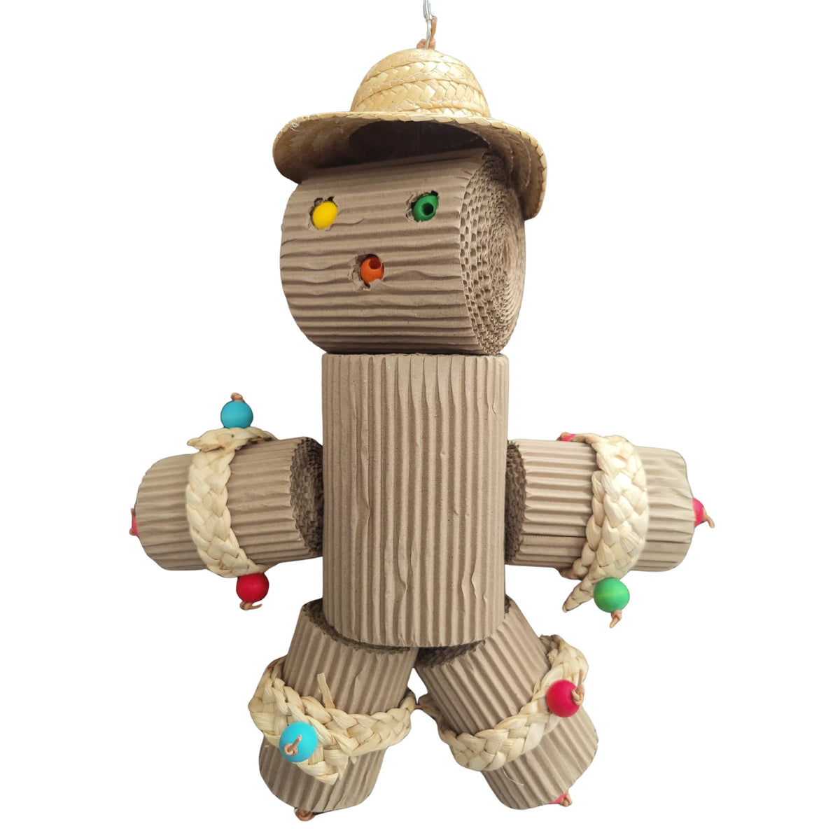 Cardboard Scarecrow Bird Toy