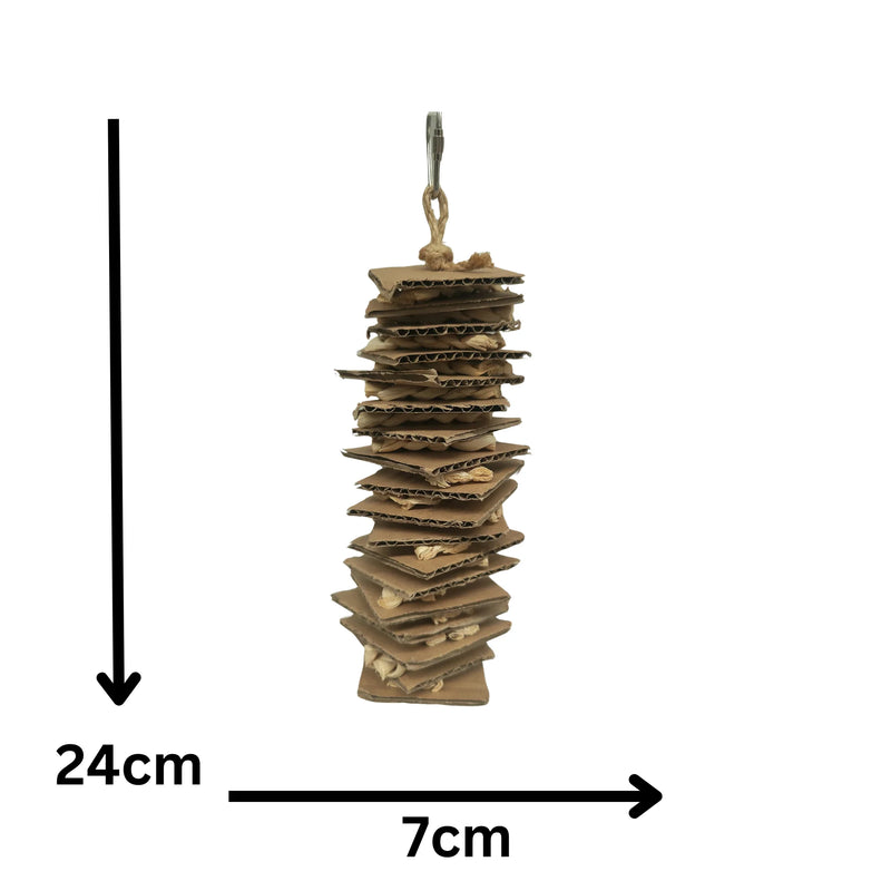 Cardboard Stack Bird Toy