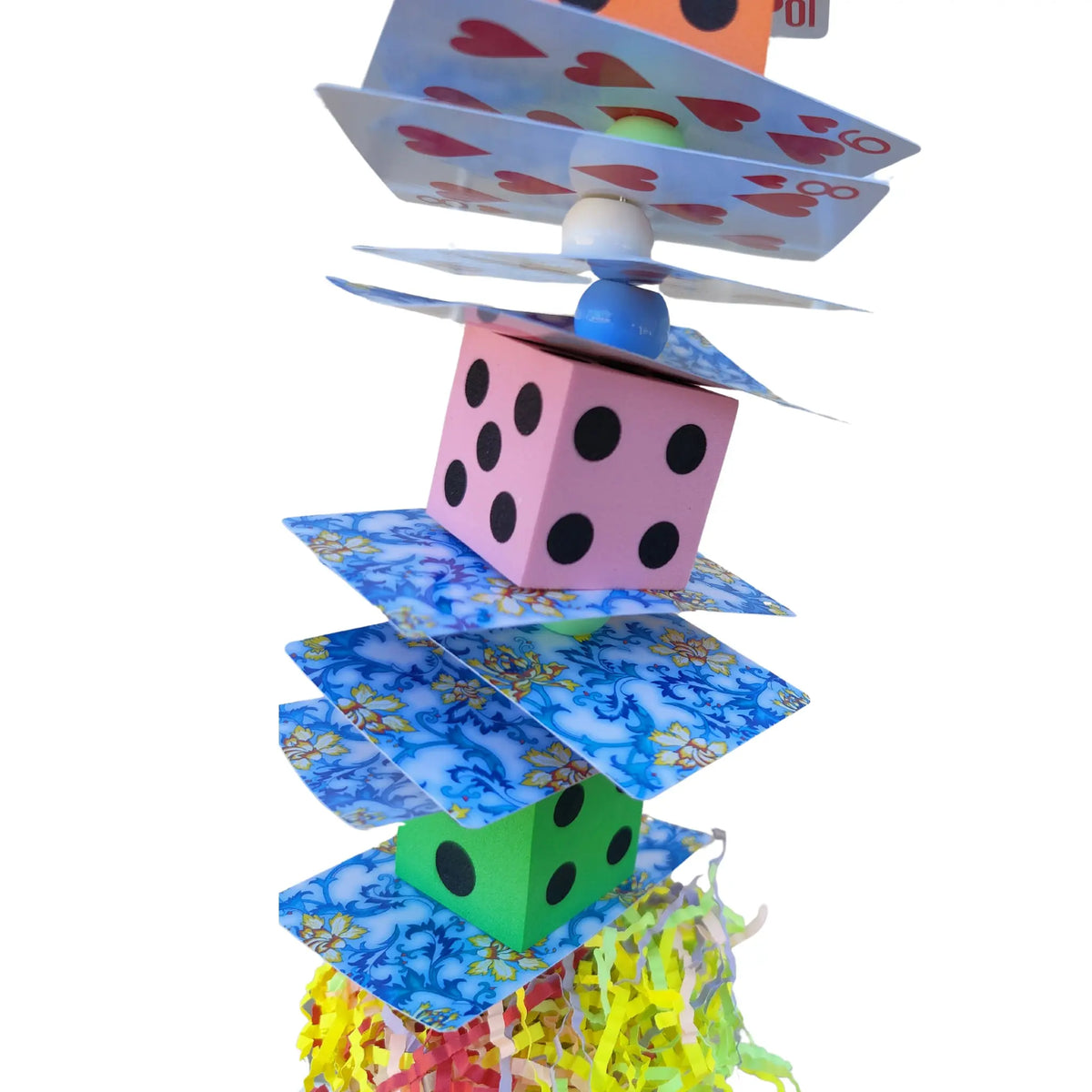 Cards and Dice Bird Toy