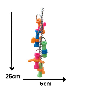 Chain of Spinners Bird Toy
