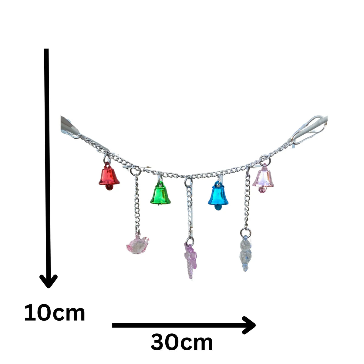 Chain with Bells and Assorted Beads Bird Toys