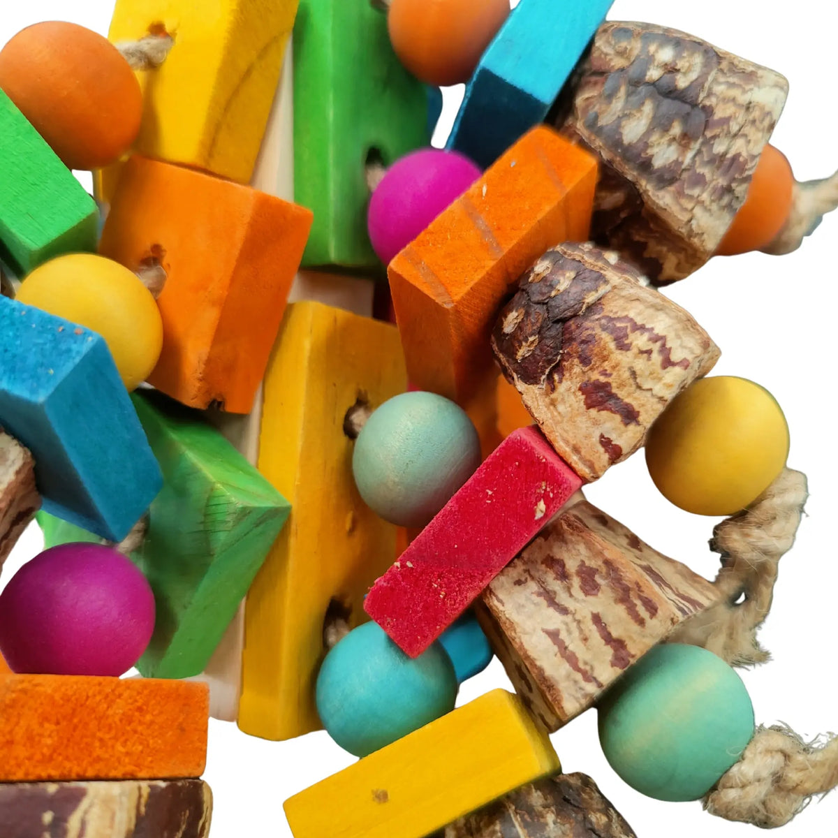 Chunky Mahogony Block Bird Toy
