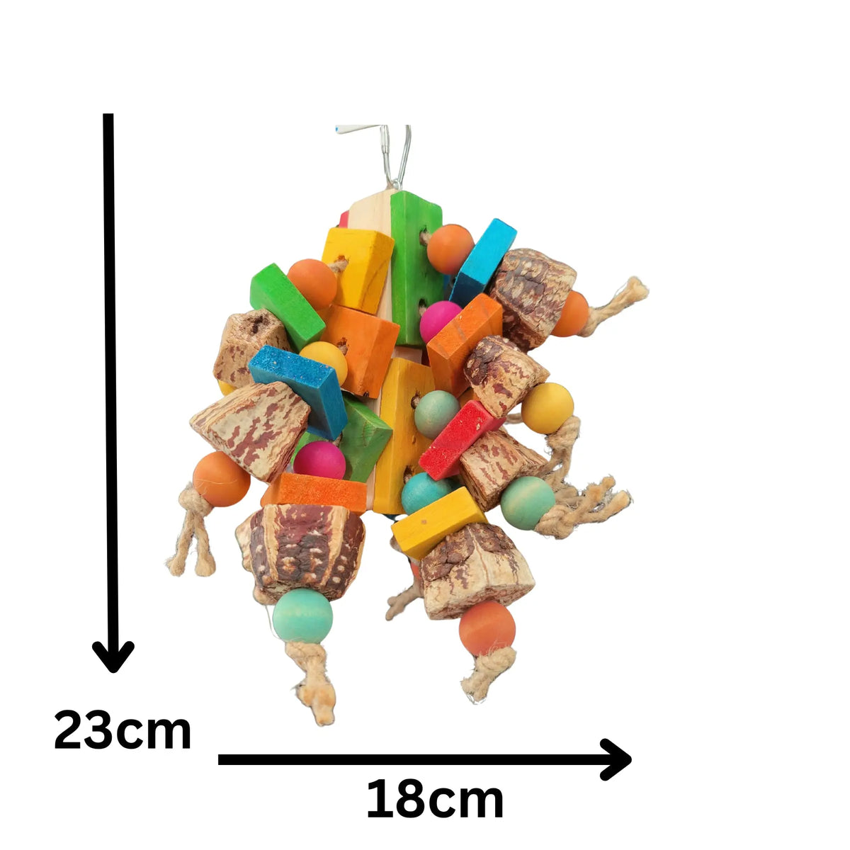 Chunky Mahogony Block Bird Toy