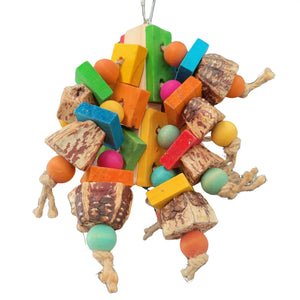 Chunky Mahogony Block Bird Toy