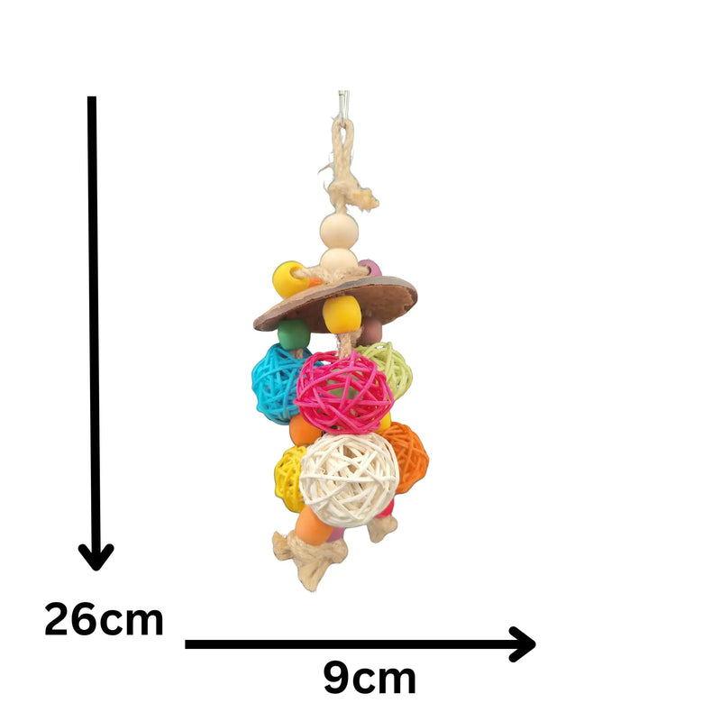 Coconut Cap Bird Toy