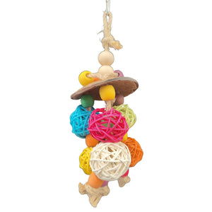 Coconut Cap Bird Toy