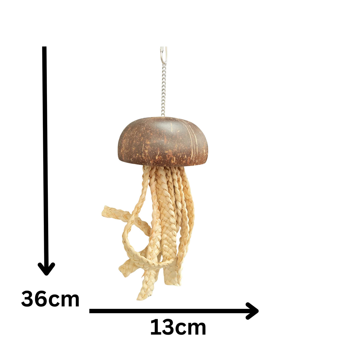 Coconut Jellyfish Bird Toy