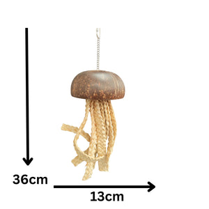 Coconut Jellyfish Bird Toy