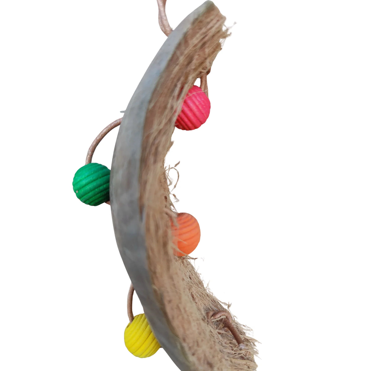 Coconut Weave Bead Bird Toy