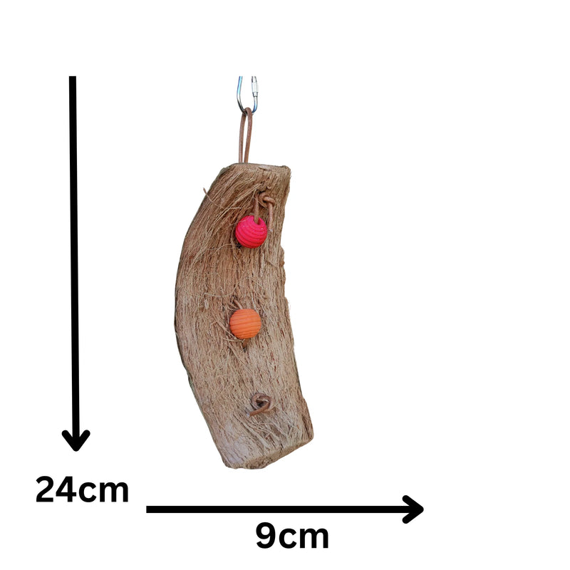 Coconut Weave Bead Bird Toy
