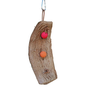 Coconut Weave Bead Bird Toy
